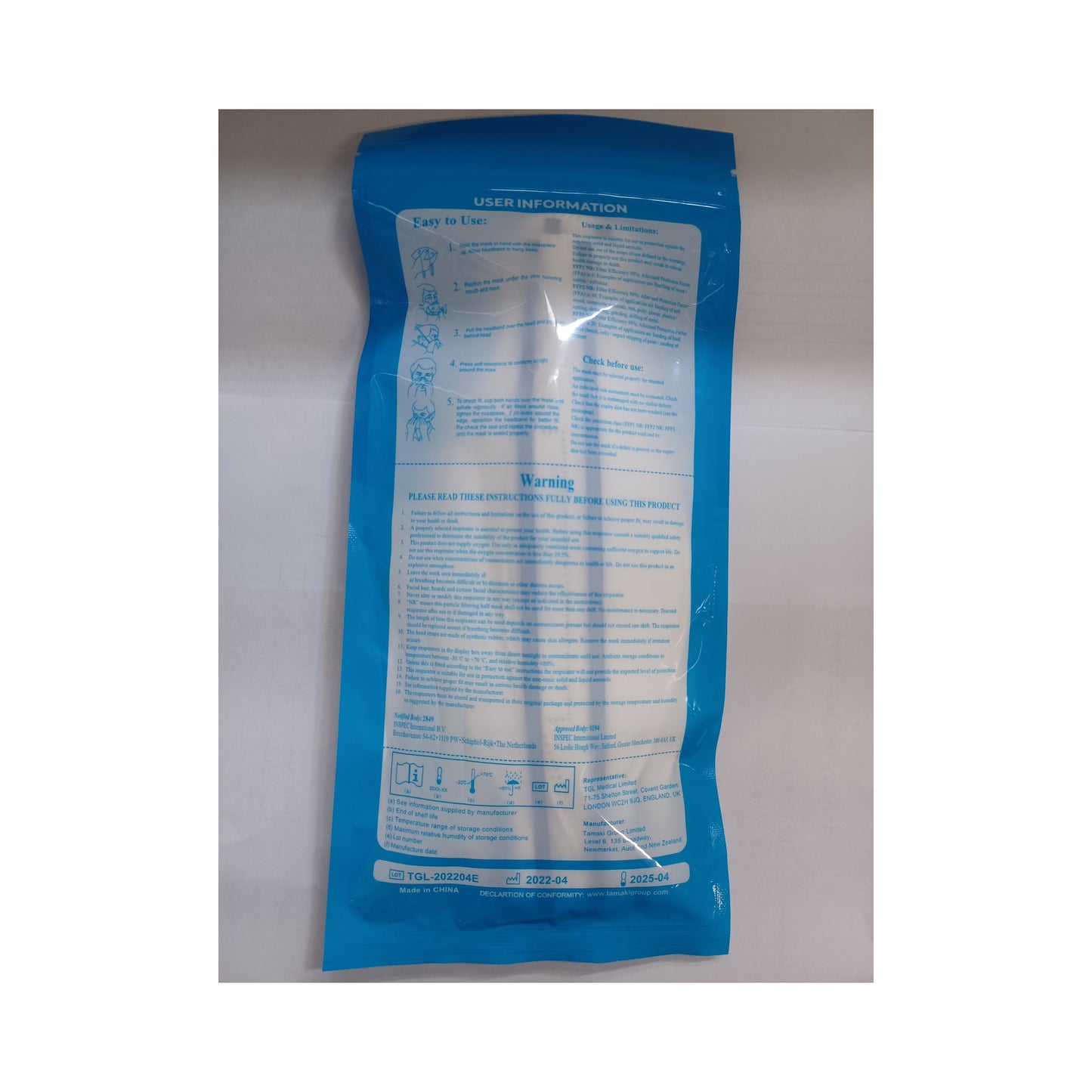 Protector 2 FFP2 Respirator - head strap