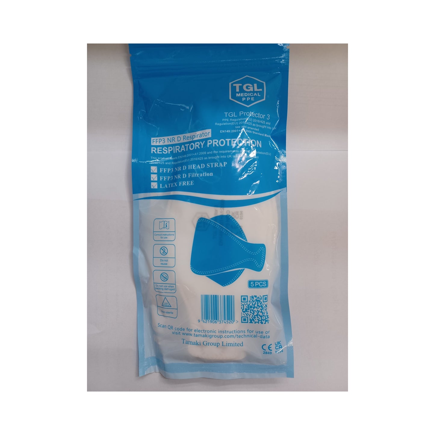Protector 3 FFP3 Respirator - head strap