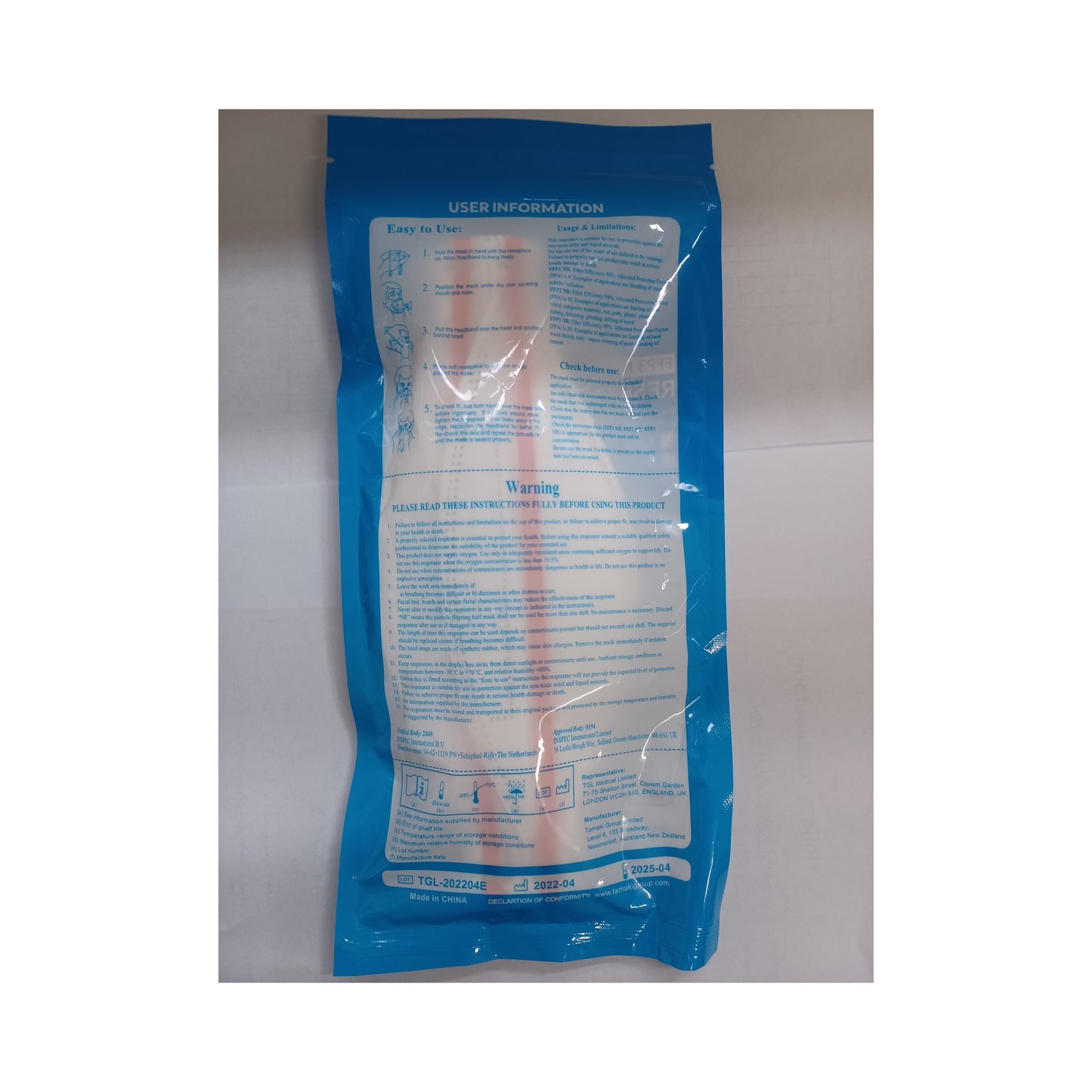Protector 3 FFP3 Respirator - head strap